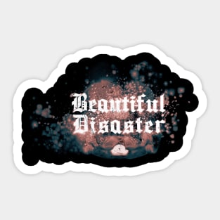 Beautiful Disaster Skull Sticker